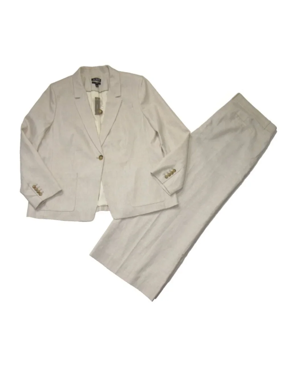 NWT J.Crew Helena Blazer 20 Sydney Pant 18 in Flax Stretch Linen Blend Suit